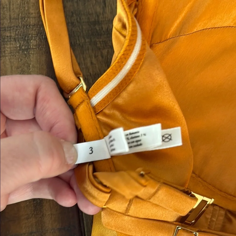 Studio Pia Rust Orange Bodysuit with Molded Cups - Picture 5 of 6